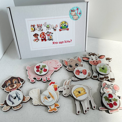 Игра с животными Кто что ест Домашние животные Познавалка Poznavalka