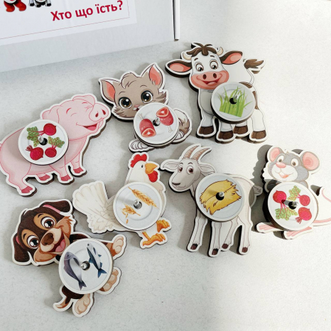 Игра с животными Кто что ест Домашние животные Познавалка Poznavalka