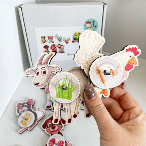 Игра с животными Кто что ест Домашние животные Познавалка Poznavalka