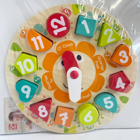 Дерев'яний пазл-сортер Hape Годинник (E1622)