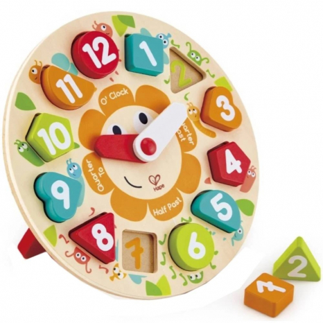 Дерев'яний пазл-сортер Hape Годинник (E1622)