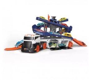 Детский игровой набор Грузовик с горкой и транспортом, E7007