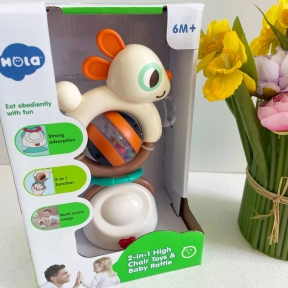 Брязкальце-прорізувач на присосці Зайчик E7975 Hola