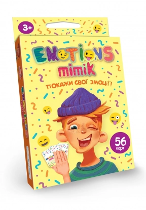 Карточная игра "Emotions Mimik" Danko Toys. EM-01-01U