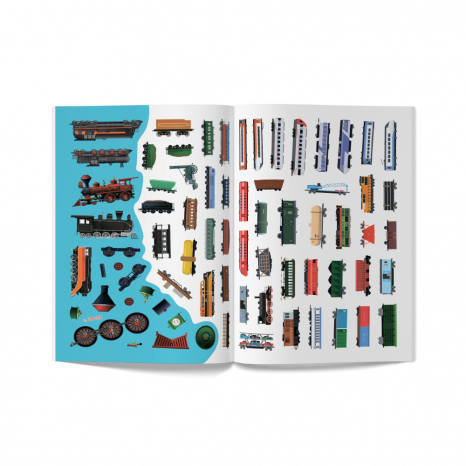 Книга "Книжка з наліпками. Потяги" Crystal Book