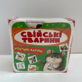 Кристалл Бук. Умные карты. Домашние животные. 30 карт 10х10