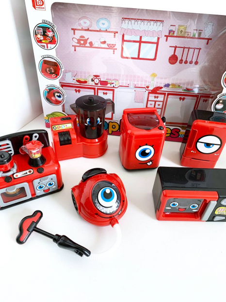 Набір побутової техніки з 6 предметів зі світловими та звуковими ефектами, FDE520