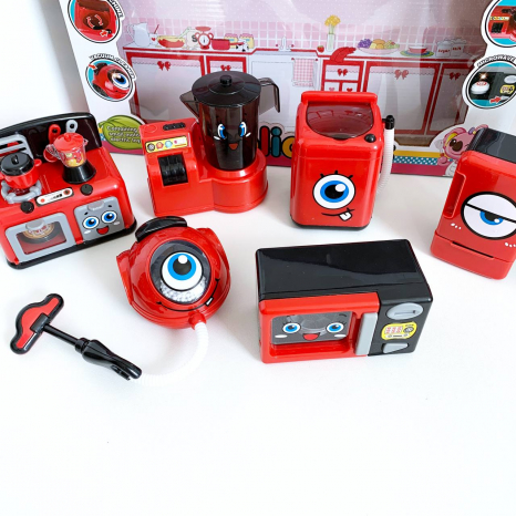 Набір побутової техніки з 6 предметів зі світловими та звуковими ефектами, FDE520