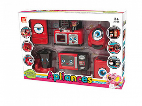 Набір побутової техніки з 6 предметів зі світловими та звуковими ефектами, FDE520