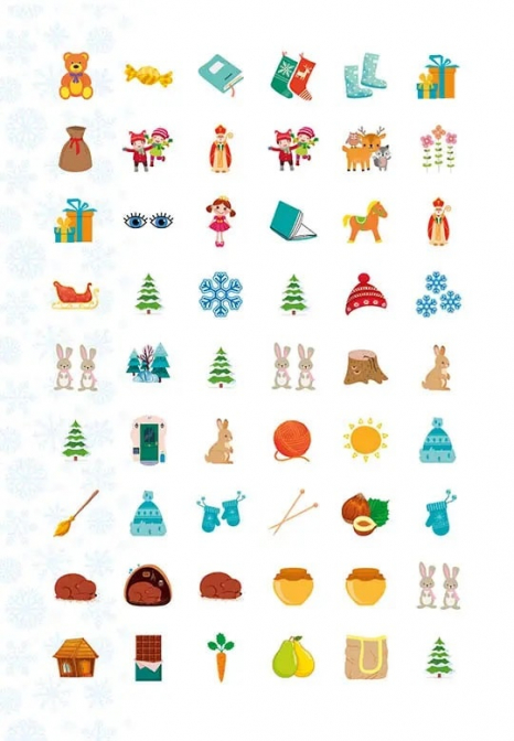 Новорічні наліпки Christmas sticker book Віршики до свят Талант
