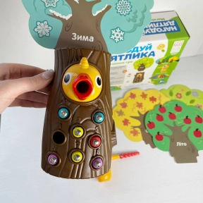 Магнітна гра "Нагодуй пташеня / дятлика" Limo Toy. FT 0015