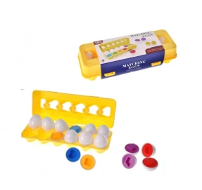 Сортер яйця в лотку Геометричні фігури 12 шт, FXB-4