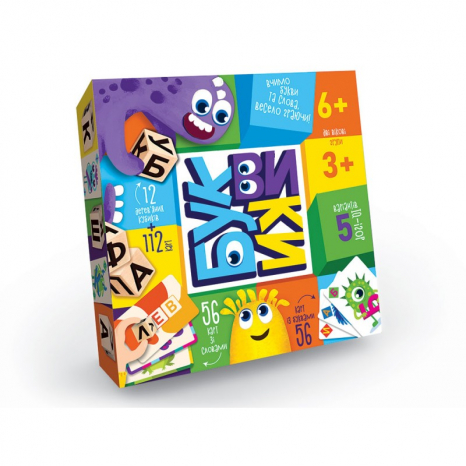 Дитяча розважальна гра Буквики (укр) Danko Toys G-BU-01U