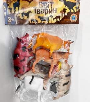 Набор животных: домашние животные ферма (6 штук) Н 636