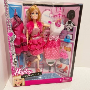 Кукла шарнирная с розовой одеждой, обувь, аксессуары HB878-3