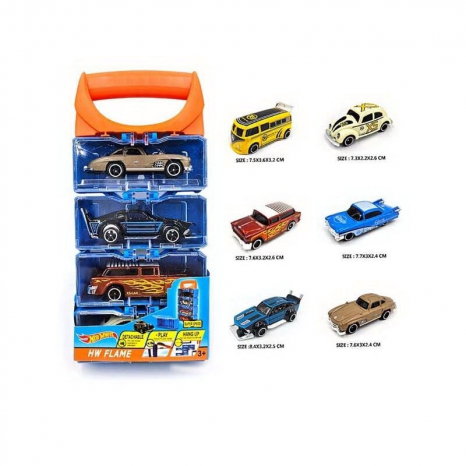 Набір металевих машинок в боксі - 4 шт