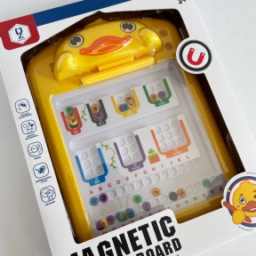 Магнітна логічна дошка - лабіринт Каченя (колір та абетка) зі стилусом