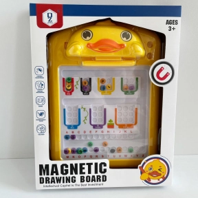 Магнітна логічна дошка - лабіринт Каченя (колір та абетка) зі стилусом
