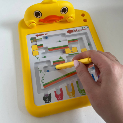 Магнитная логическая доска-лабиринт Утенок со стилусом HD159A-60A-61A
