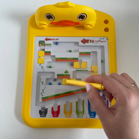 Магнитная логическая доска-лабиринт Утенок со стилусом HD159A-60A-61A