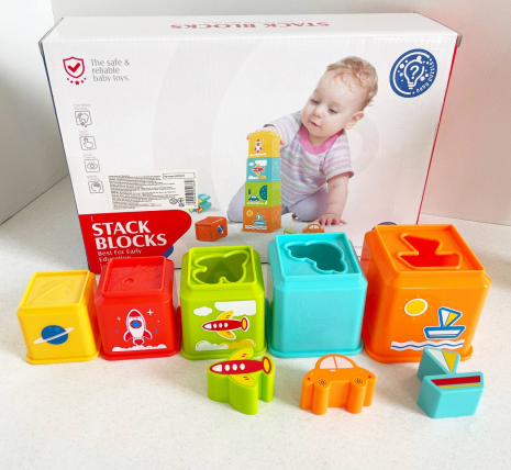 Розвиваюча іграшка для найменших.Пірамідка транспорт. HE0225