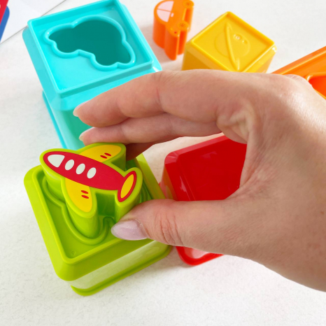 Розвиваюча іграшка для найменших.Пірамідка транспорт. HE0225