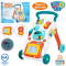 Каталка ходунки на колесах и игровой центр Первые шаги с пианино и досточкой для рисования, 0819