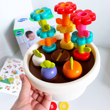 Развивающая игра Сортер Горшок с цветами HE 795800 Hola Toys