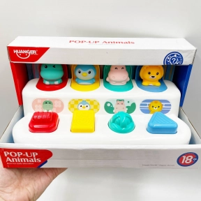 Игрушка логический планшет Животные HE8075/76 упражнения для тактильного развития