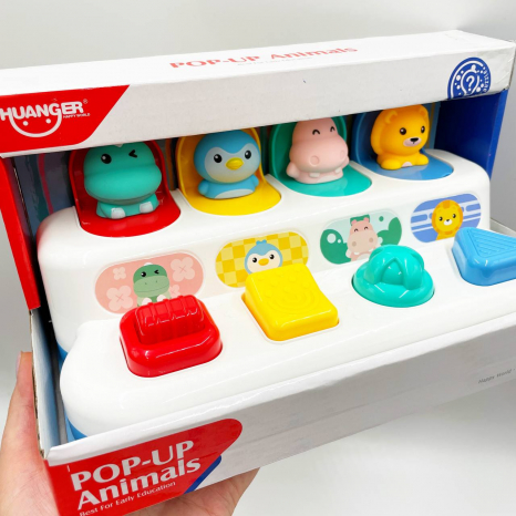 Іграшка логічний планшет Тварини HE8075/76 вправи для тактильного розвитку