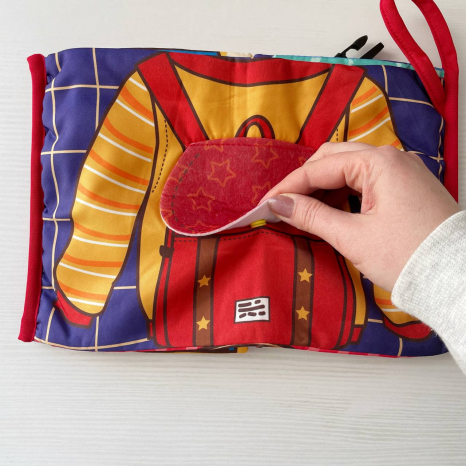 М'яка тактильна книга Одяг, HF-G001-K