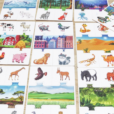 Пазли логічні "Кто де живе?" від Artos.