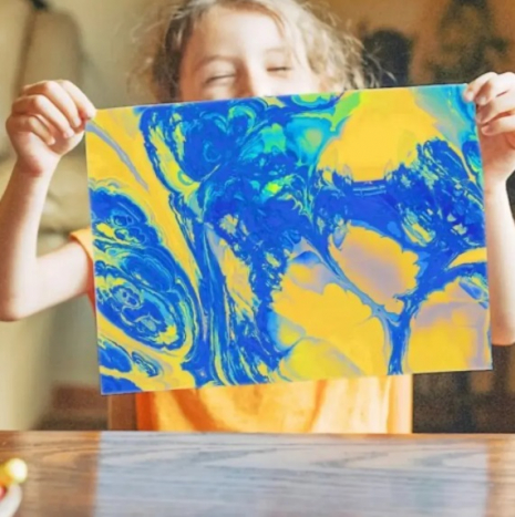 Набір дитячої творчості для малювання на воді Ебру 12 кольорів Jar Melo JA92774