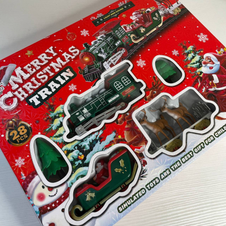 Новорічна залізниця Санта з оленями JHX6222