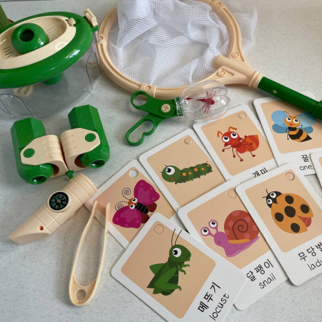 Набір дослідника комах (компас, бінокль, бокс, сочок, щипці) JLX 6622-8