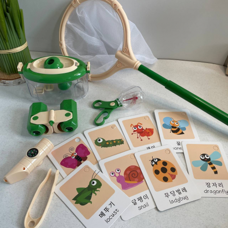 Набір дослідника комах (компас, бінокль, бокс, сочок, щипці) JLX 6622-8