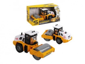 Дитяча іграшка Спецтехніка - Дорожній каток: звук, підсвічування, інерція, гумові колеса, масштаб 1:16, JS 129 B-1