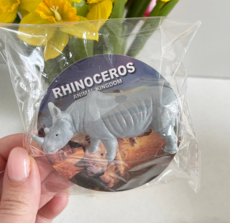 Фигурка Носорог в индивидуальной упаковке (цена за 1 шт.) JS 20-2