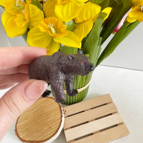 Фигурка Медведь в индивидуальной упаковке (цена за 1 шт.) JS 20-2