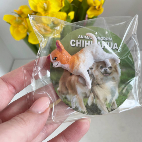 Фигурка Чихуахуа собачка в индивидуальной упаковке (цена за 1 шт.) JS 20-5