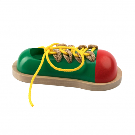 Дерев'яна шнурівка Черевичок, KomarovToys К147