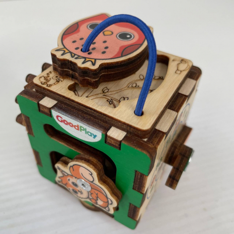 Бізікубик Звірі  5*5см К113