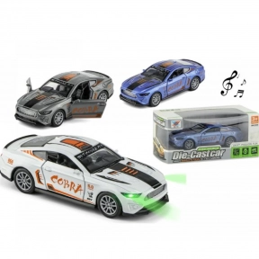 Дитяча іграшка Машинка металева інерційна COBRA, (масштаб 1:32, світло, звук)