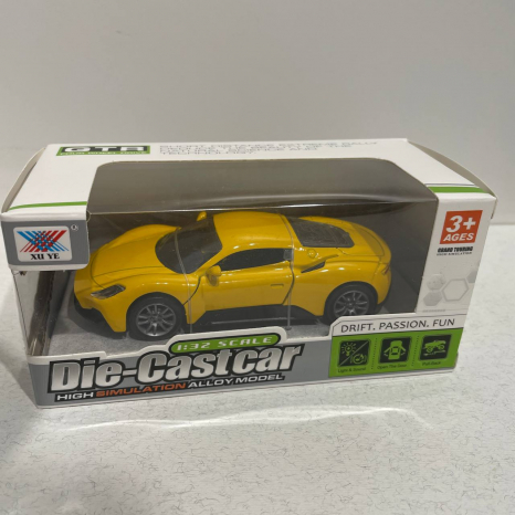 Детская игрушка Металлическая инерционная машинка Спортивное авто (свет, звук), масштаб 1:32