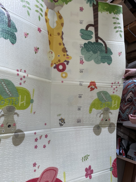 Дитячий ігровий килимок термо двохсторонній складний 117-176см, K6601