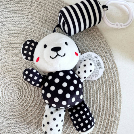 Підвіска на візок тваринка, брязкальце, плюш, K8BW1-4ABCD