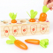Розвиваюча дерев'яна гра Моркви (сортер Монтессорі більше-менше)