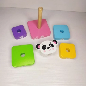 УЦІНКА!!! Дерев'яна іграшка Пірамідка Панда, Kids hits, KH20/012