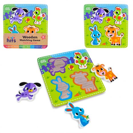 Дерев'яна рамка вкладиш Ферма KidsHits KH20/034