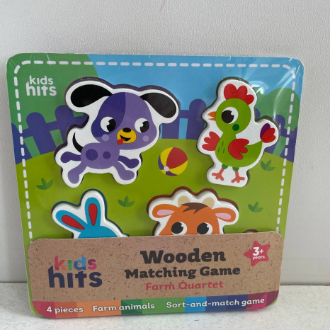 Дерев'яна рамка вкладиш Ферма KidsHits KH20/034